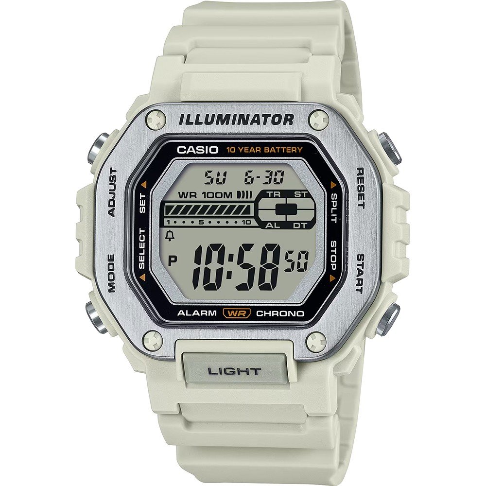 Montre Casio Collection MWD-110H-8AVEF Metal Covered Square Digital