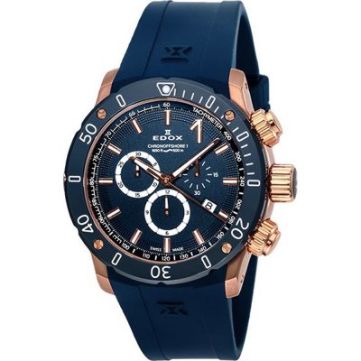 Montre Edox 10221-37RBU3-BUIR3 Chronoffshore -1