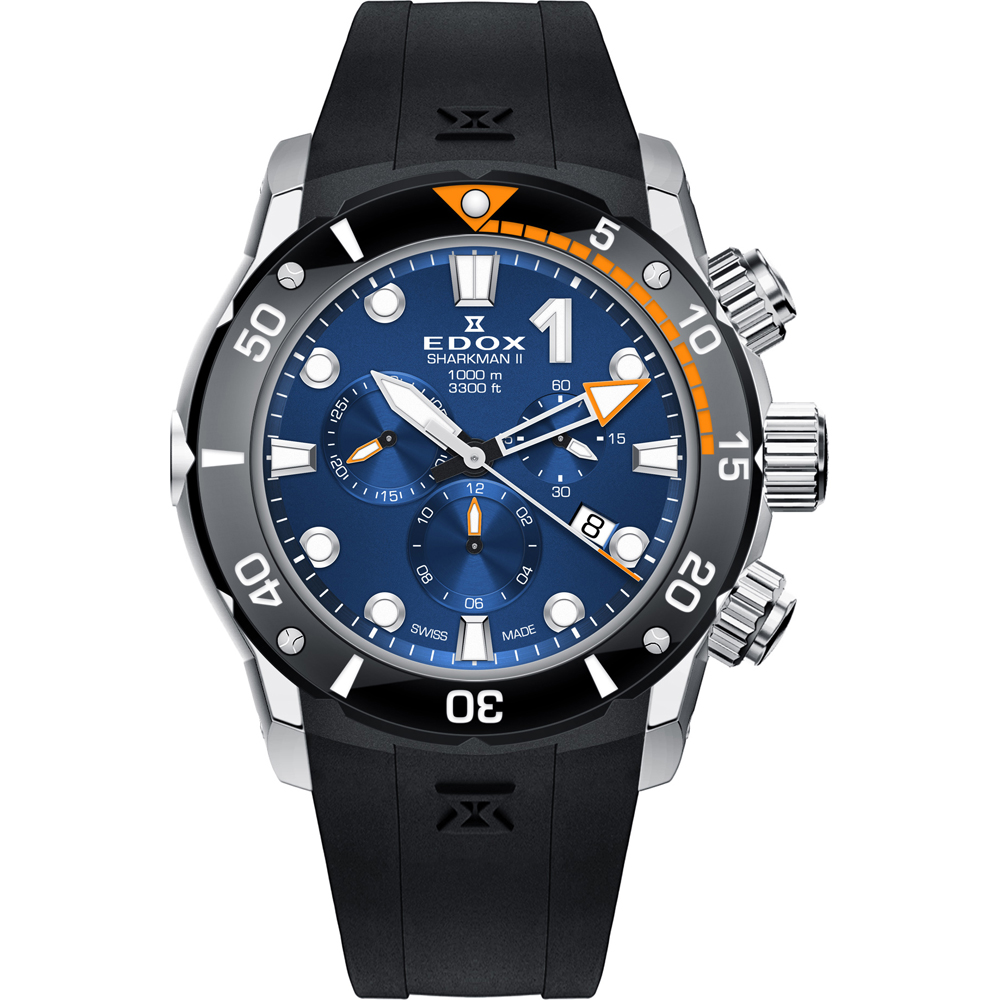 Montre Edox 10234-3O-BUIN Chronoffshore -1 Sharkman ll