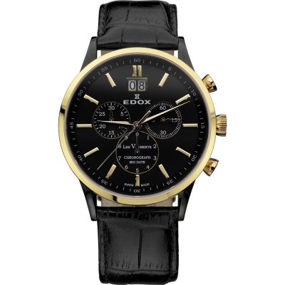 Montre Edox 10010-357RN-NIR Les Vauberts