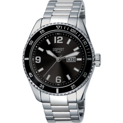 Esprit Watch Time 3 hands Velocity Silver Black ES102481003