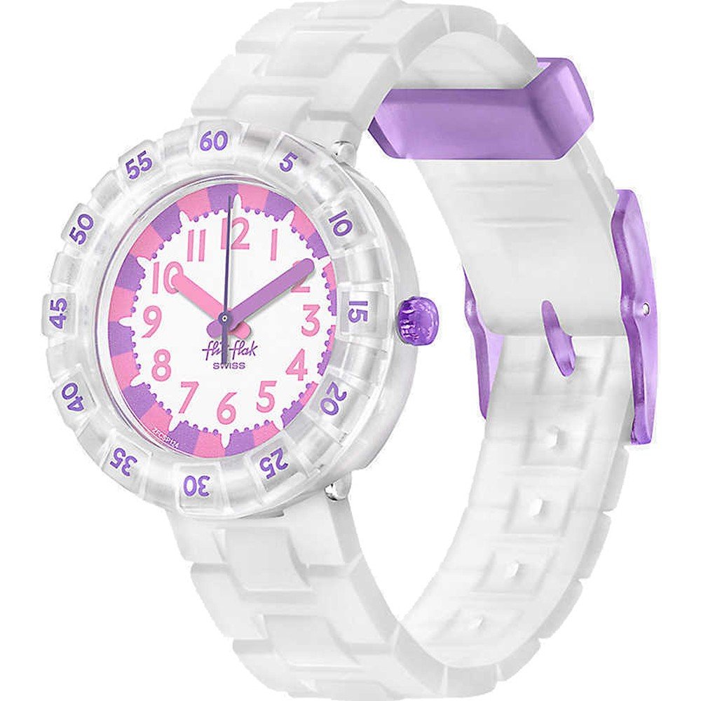 Montre Flik Flak 5+ Power Time FCSP124 Level Milky