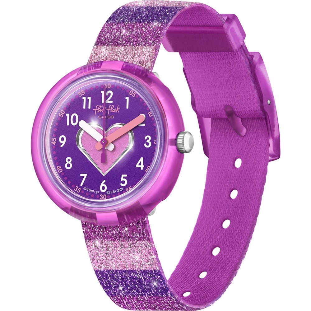 Montre Flik Flak 5+ Power Time FPNP127 Stripy Glitter