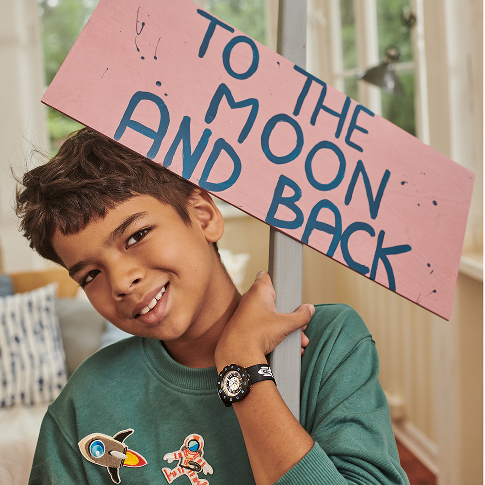 Montre Flik Flak 7 Power Time FPSP057 Moon And Back EAN