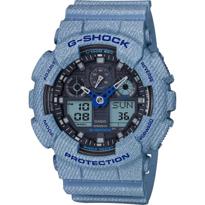 Montre G-Shock Classic Style GA-100DE-2AER Denim Color