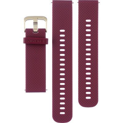 Pour Garmin Forerunner 158 Bracelet de montre en silicone souple couleur  unie 20 mm (violet)