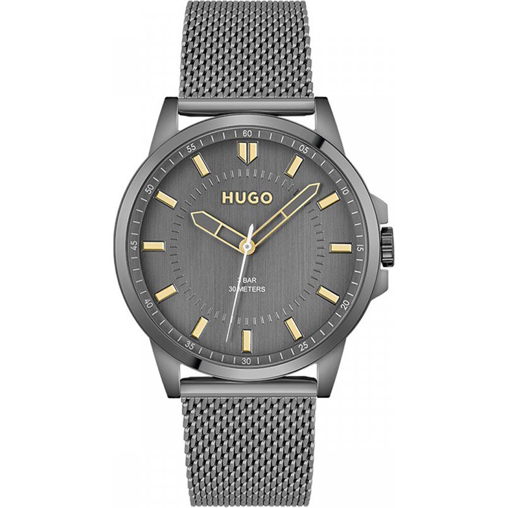 Montre hugo best sale boss homme grise