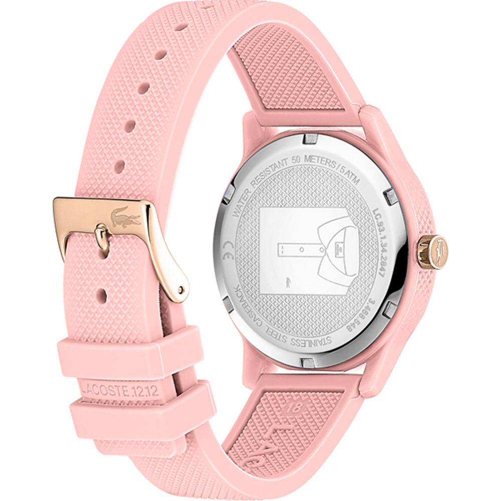 Lacoste 12.12 Montre Femme Silicone Rose