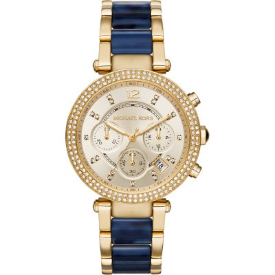 Michael Kors Watch Chrono Parker Navy MK6238