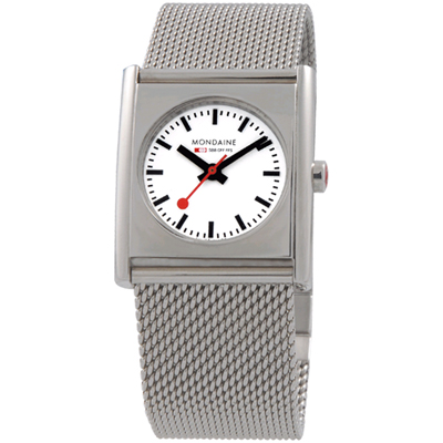 Mondaine Watch Time 3 hands Evo Cube A658.30320.16SBM