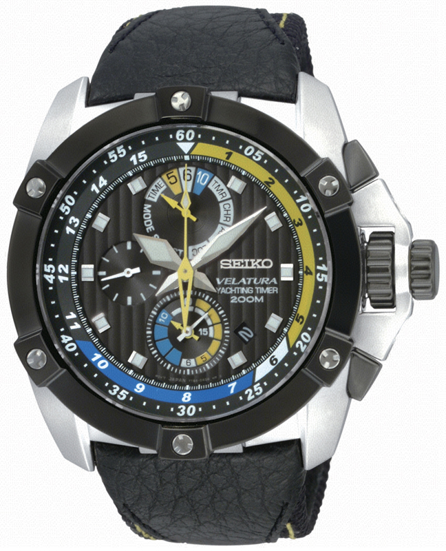 Seiko Watch Chrono Velatura Yachting Timer SPC049P1