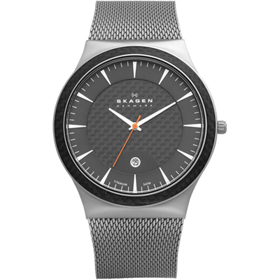 Skagen Watch Time 3 hands 234 Carbon 234XXLT