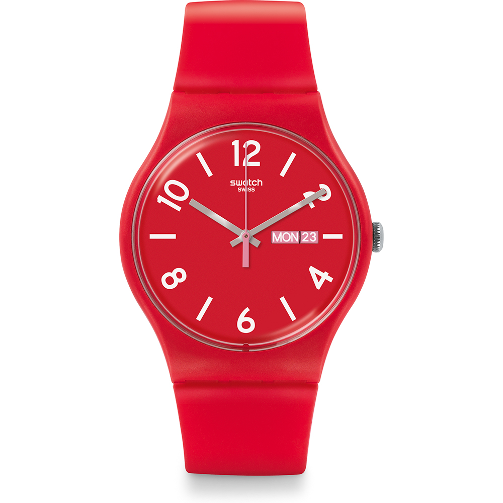 Montre Swatch Originals Large (41mm) SUOR705 Backup Red