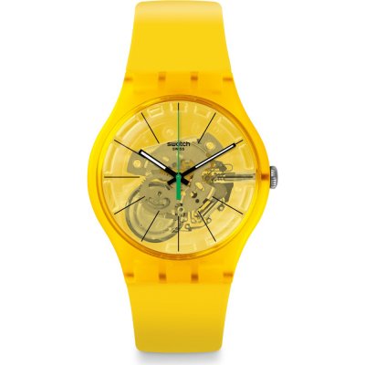 Montre Swatch Originals Large (41mm) SUOJ108 Bio Lemon