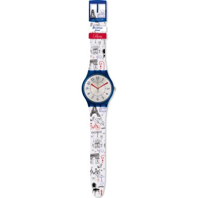 Montre Swatch Originals Large (41mm) SUOZ233 Bisous de Paris