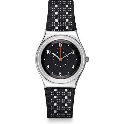 Swatch Watch Irony Medium Black Puncher YLS184