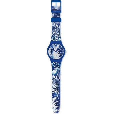 Montre Swatch Originals Large (41mm) SUOZ154 Blue Graft