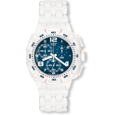 Montre Swatch Chrono Plastic SUIW405 Blue Purity