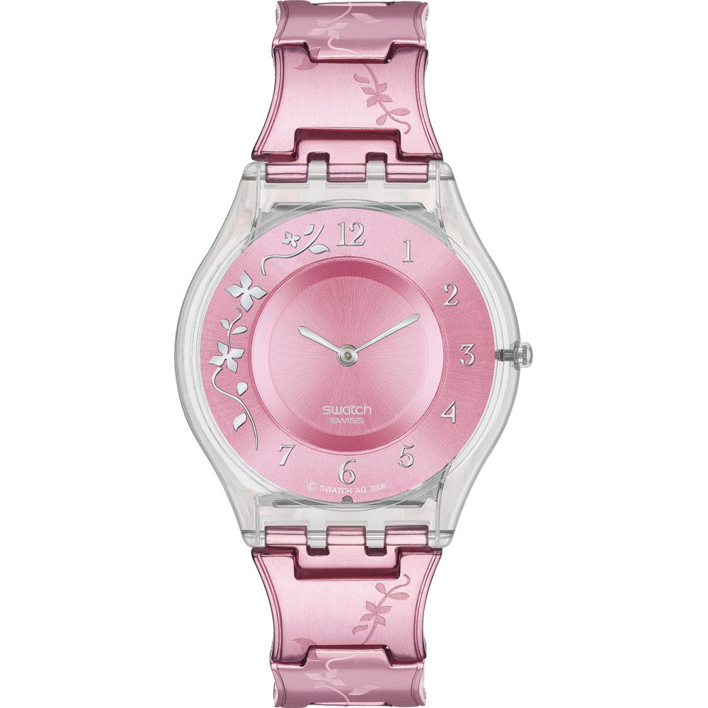 Montre Swatch Skin SFK347AG Climber Flowerly Pink