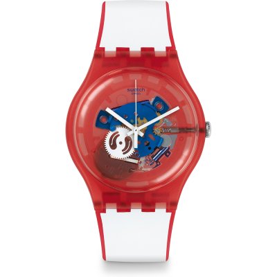 Montre Swatch Originals Large (41mm) SUOR102 Clownfish Red