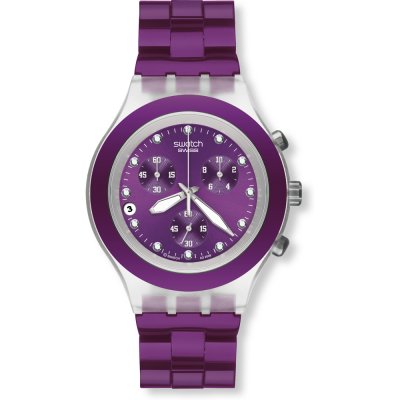 Montre Swatch Chrono SVCK4048AG Full-Blooded Blueberry