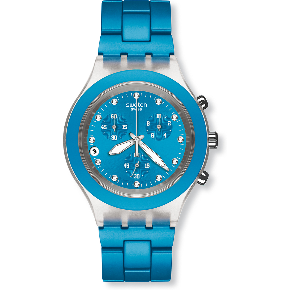 Montre Swatch Chrono SVCK4053AG Full-Blooded Cyan