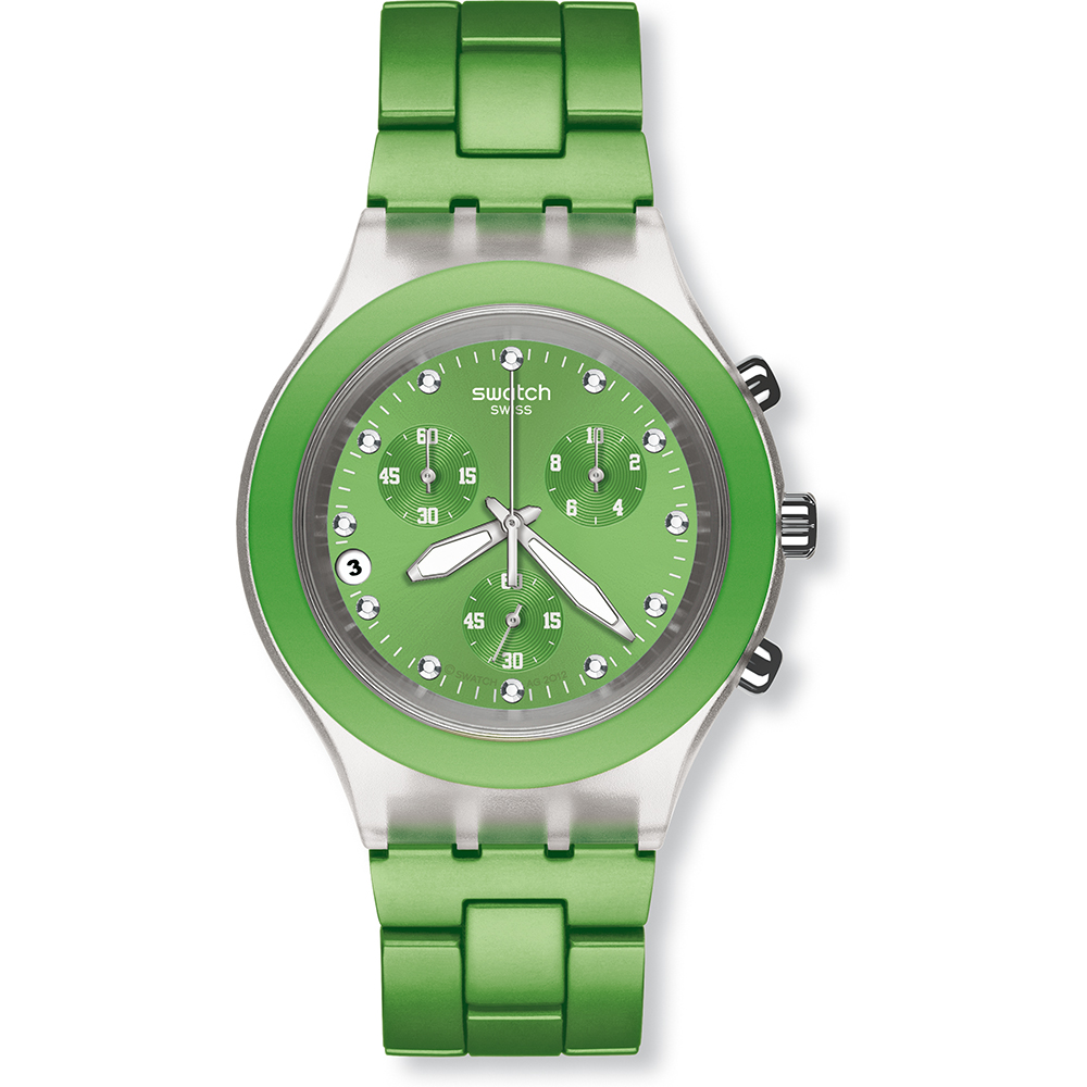Montre Swatch Chrono SVCK4071AG Full-Blooded Lime