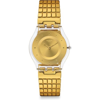 Montre Swatch Skin SFK394GB Golden Lips Small