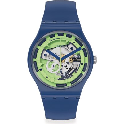 Montre Swatch Originals Large (41mm) SUON147 Green Anatomy