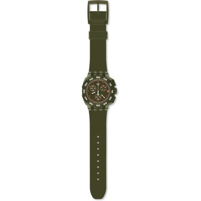 Montre Swatch Chrono Plastic SUIG401 Green Hero