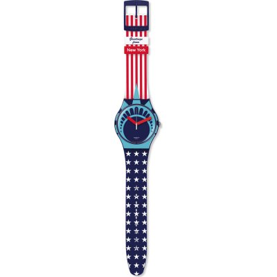 Montre Swatch Originals Large (41mm) SUOZ235 New York - She Rocks