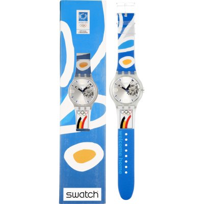 Montre Swatch X-Large SUDK106D NOC Athens 2004 Belgium