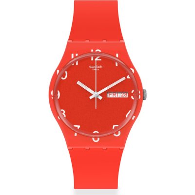 Montre Swatch Originals Medium (34mm) GR713 Over Red