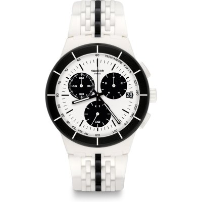 Montre Swatch New Chrono Plastic SUSW407 Piste Noire