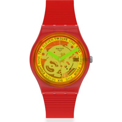 Montre Swatch Originals Medium (34mm) GR185 Retro-rosso