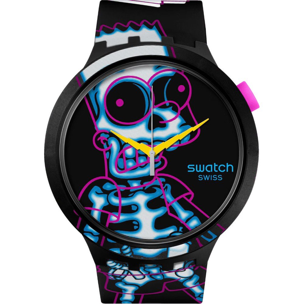 Montre Swatch Big Bold SB01Z105 The Simpons Collection - Aye Carumboo