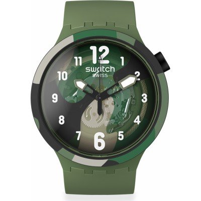 Montre Swatch Big Bold SB05G108-5300 Look right through green pay!