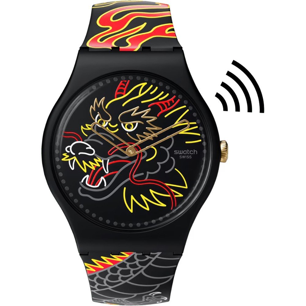 Montre Swatch Originals Large (41mm) SO29Z137-5300 Dragon in wind Pay!