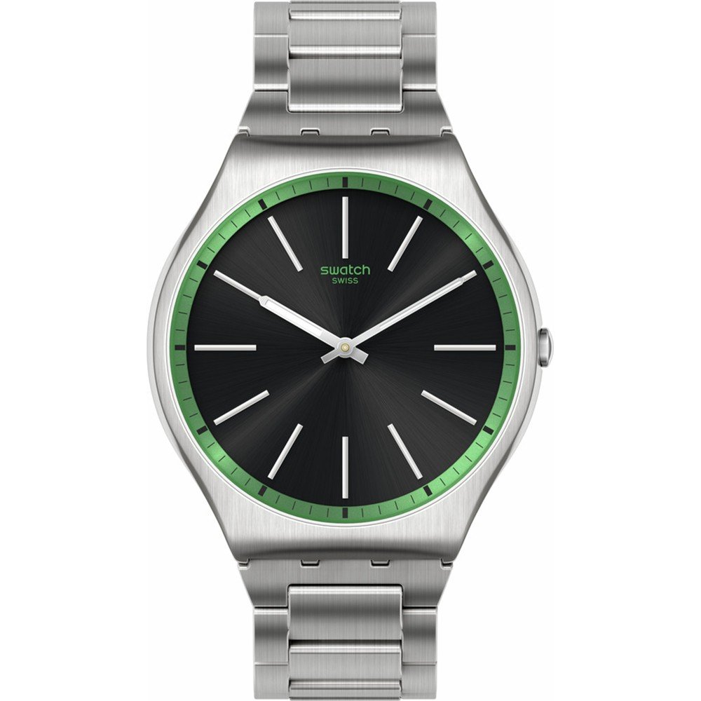 Montre Swatch New Skin Irony SS07S128G Green Graphite