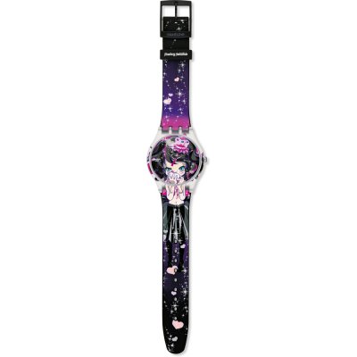 Montre Swatch Art Specials SUOZ110 Strawberry Switchblade