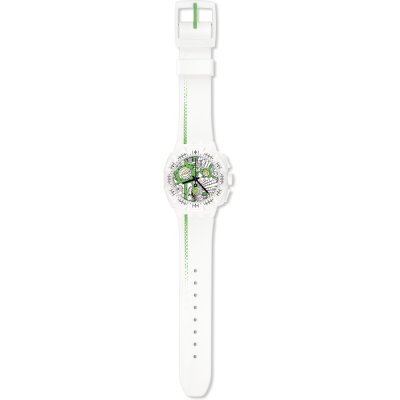 Montre Swatch Chrono Plastic SUIW409 Street Map Green