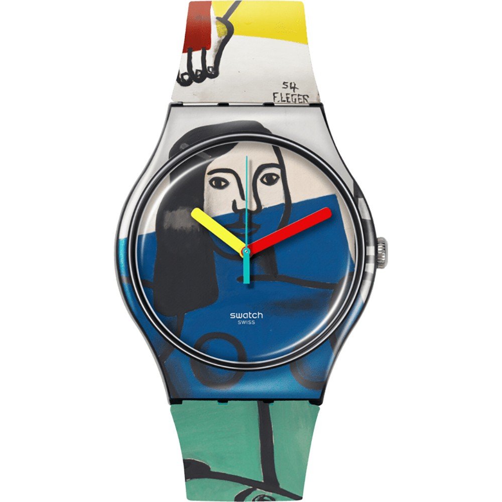 Montre Swatch Original Large (41mm) SUOZ363 Leger's Two Women Holding Flowers