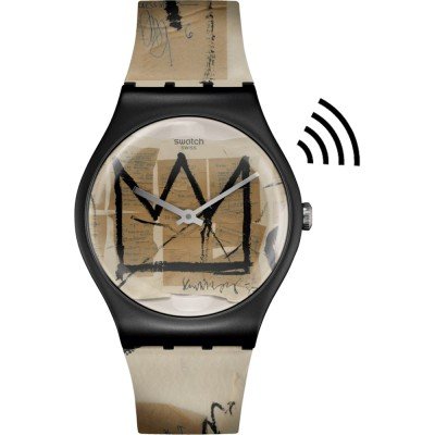 Montre Swatch Originals Large (41mm) SVIZ104-5300 Basquiyat's Pay!