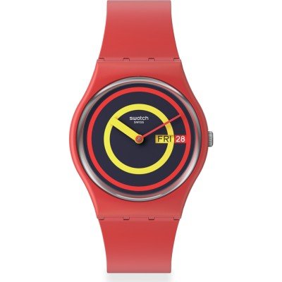 Montre Swatch Originals Medium (34mm) SO28R702 Concentric Red