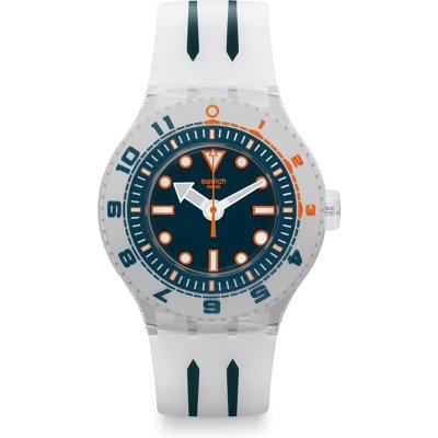 Montre Swatch Scuba Libre SUUK402 Voile Blanche