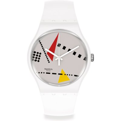 Montre Swatch Originals Large (41mm) SO32W106 Whi_Mem L