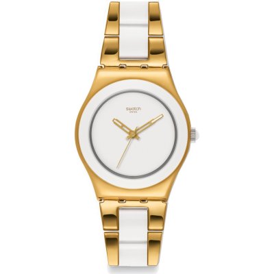 Swatch Watch Irony Medium Yellow Pearl YLG122G