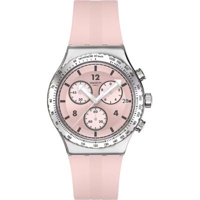 Montre Swatch Irony - Chrono New YVS532 Poppingly Pink