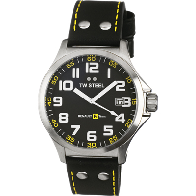 TW Steel Watch Time 3 hands Pilot Renault F1 Team TW670