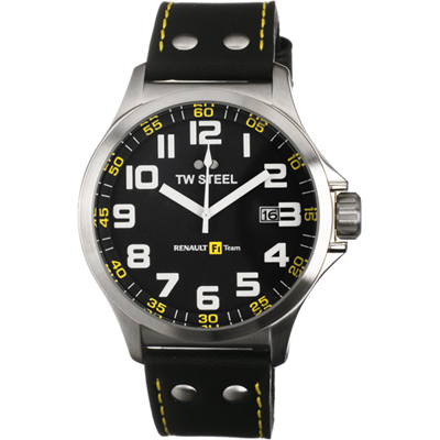 TW Steel Watch Time 3 hands Pilot Renault F1 Team TW671